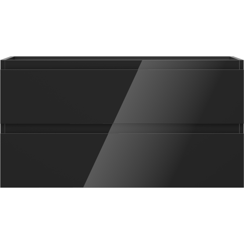 Mexen Orio dulap de baie sub chiuvetă 90 cm, 2 sertare, negru lucios - 91A10-09047-2-BFF70