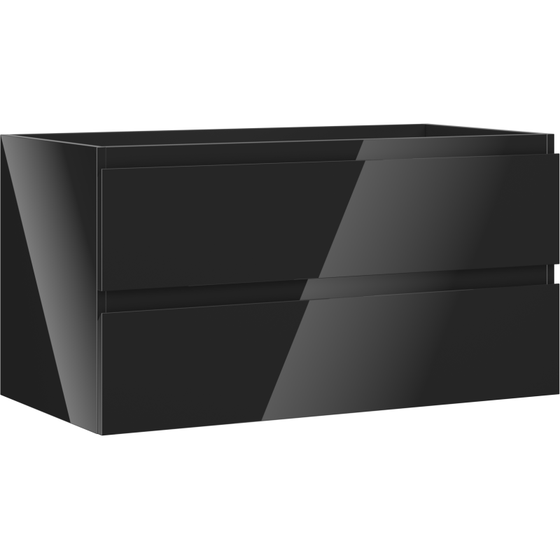 Mexen Orio dulap de baie sub chiuvetă 90 cm, 2 sertare, negru lucios - 91A10-09047-2-BFF70