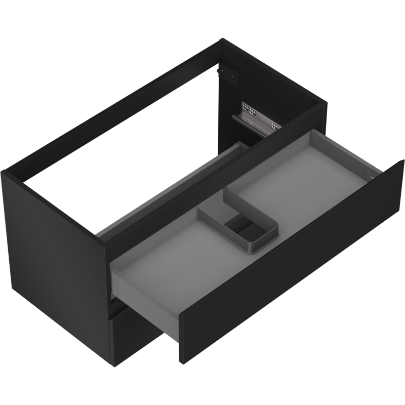 Mexen Orio dulap baie sub chiuvetă 90 cm, 2 sertare, negru mat - 91A10-09047-2-BFF71