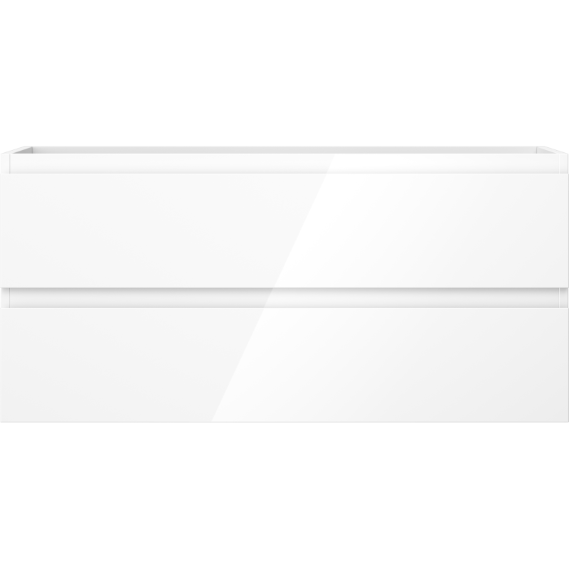 Mexen Orio fürdőszobai szekrény mosdó alá 100 cm, 2 fiók, fehér fényes - 91A10-10047-2-BFF00