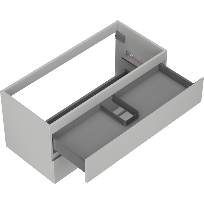 Mexen Orio dulap baie sub lavoar 100 cm, 2 sertare, gri mat - 91A10-10047-2-BFF62