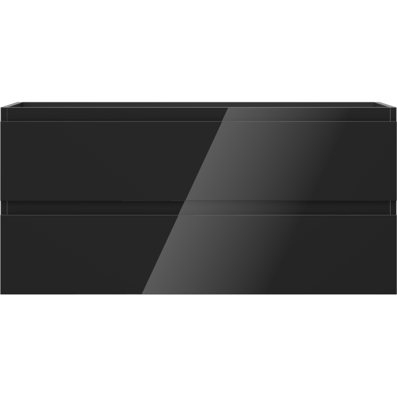 Mexen Orio fürdőszobai mosdó alatti szekrény 100 cm, 2 fiók, fényes fekete - 91A10-10047-2-BFF70