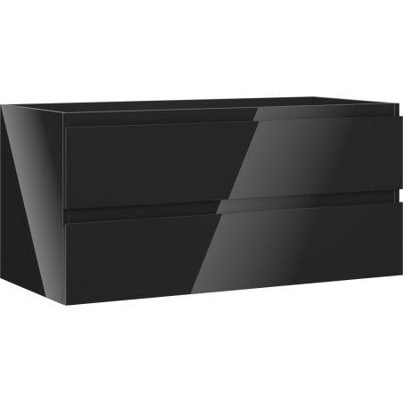 Mexen Orio dulap pentru baie sub lavoar 100 cm, 2 sertare, negru lucios - 91A10-10047-2-BFF70