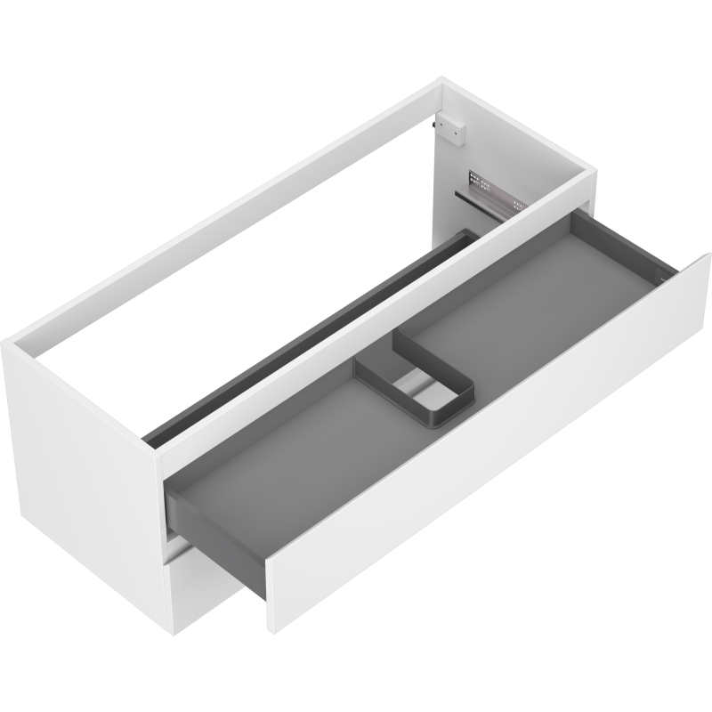 Mexen Orio fürdőszobai szekrény mosdó alá 120 cm, 2 fiók, fehér matt - 91A10-12047-2-BFF01