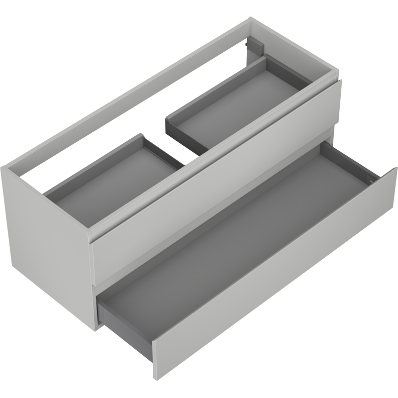 Mexen Orio dulap de baie pentru chiuvetă 120 cm, 2 sertare, gri mat - 91A10-12047-2-BFF62