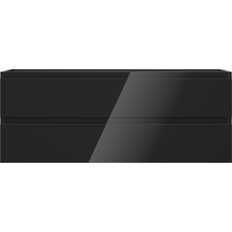Mexen Orio dulap baie sub lavoar 120 cm, 2 sertare, negru lucios - 91A10-12047-2-BFF70