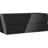 Mexen Orio dulap baie sub lavoar 120 cm, 2 sertare, negru lucios - 91A10-12047-2-BFF70