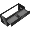 Mexen Orio dulap baie sub lavoar 120 cm, 2 sertare, negru lucios - 91A10-12047-2-BFF70