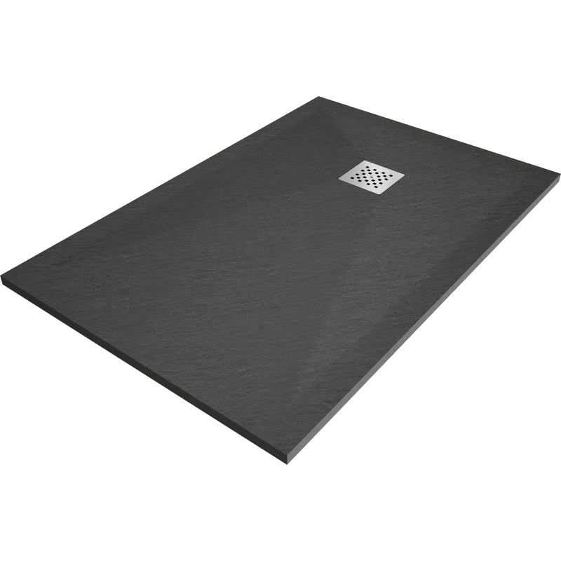 Mexen Stone+ 110 x 70 cm-es kompozit zuhanytálca, antracit - 44717011