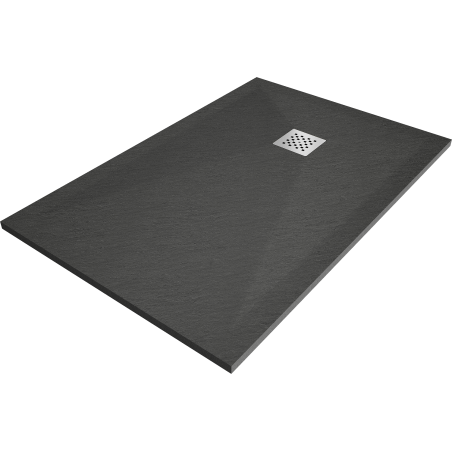 Mexen Stone+ 110 x 70 cm-es kompozit zuhanytálca, antracit - 44717011