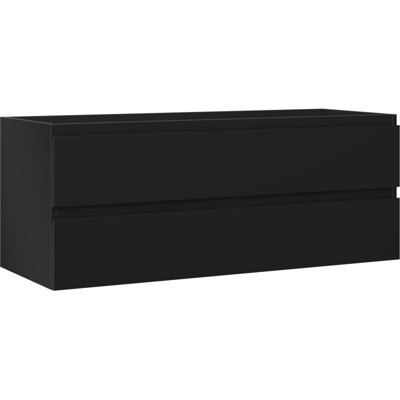 Mexen Orio fürdőszobaszekrény mosdó alá 120 cm, 2 fiók, fekete matt - 91A10-12047-2-BFF71