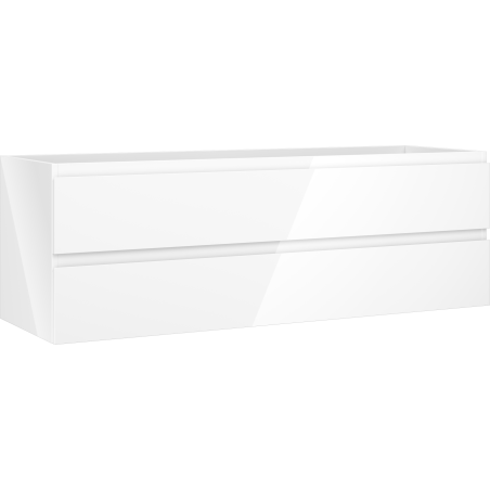 Mexen Orio fürdőszobai mosdószekrény 140 cm, 2 fiók, fehér fényes - 91A10-14047-2-BFF00