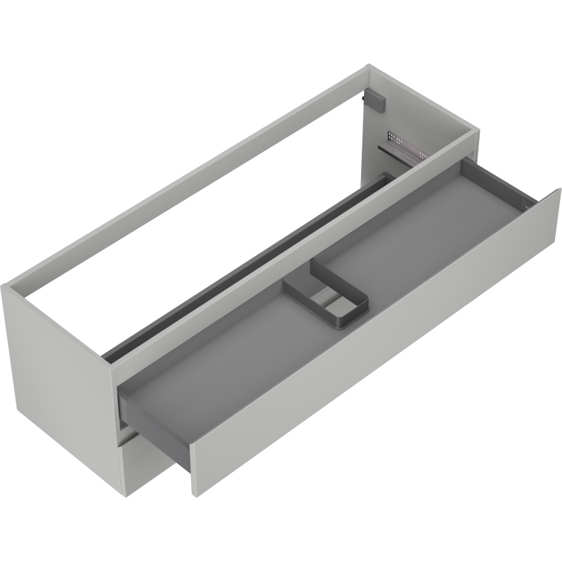Mexen Orio dulap baie sub lavoar 140 cm, 2 sertare, gri mat - 91A10-14047-2-BFF62