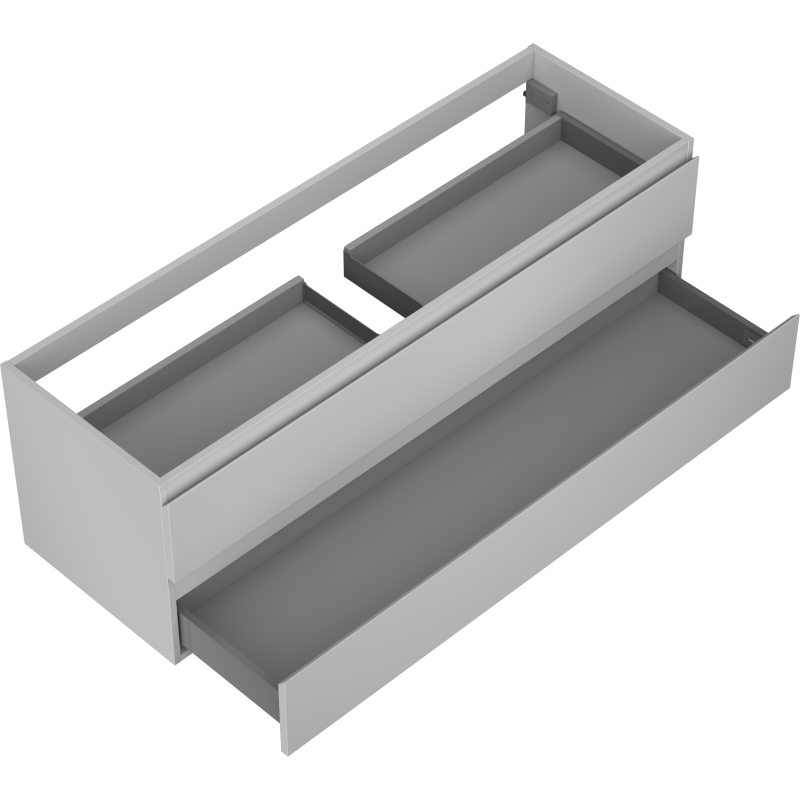 Mexen Orio dulap baie sub lavoar 140 cm, 2 sertare, gri mat - 91A10-14047-2-BFF62