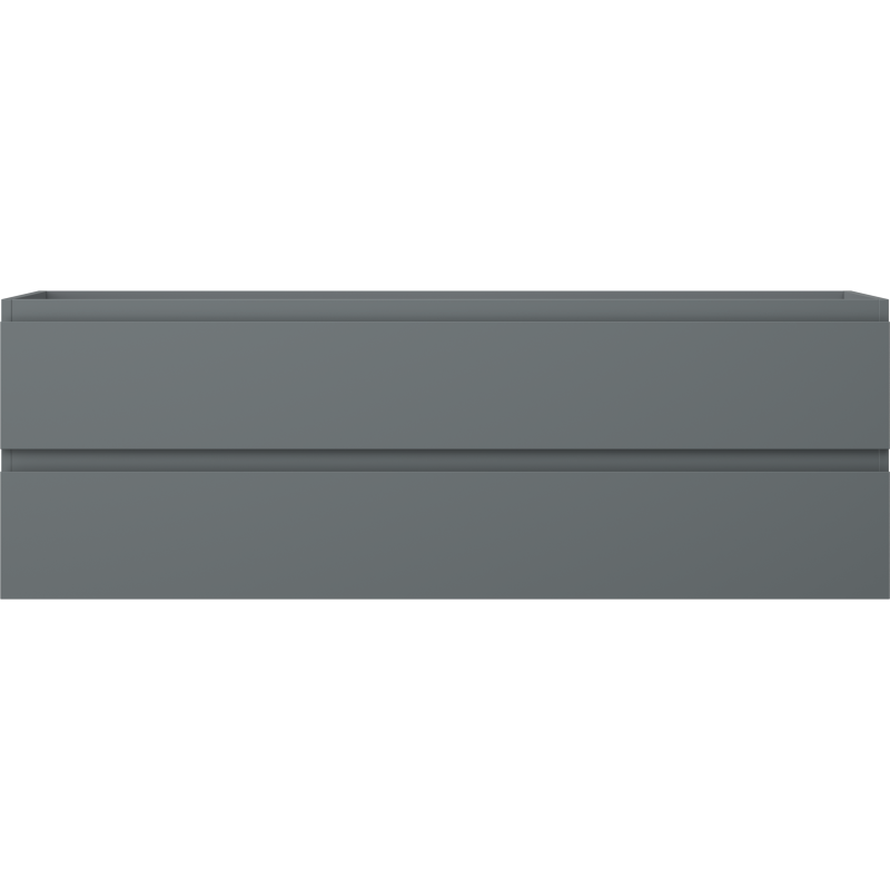 Mexen Orio fürdőszobai mosdó alatti szekrény 140 cm, 2 fiók, matt grafit - 91A10-14047-2-BFF66