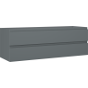Mexen Orio fürdőszobai szekrény mosdó alatt 140 cm, 2 fiókkal, grafit matt - 91A10-14047-2-BFF66
