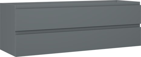 Mexen Orio fürdőszobai mosdó alatti szekrény 140 cm, 2 fiók, matt grafit - 91A10-14047-2-BFF66