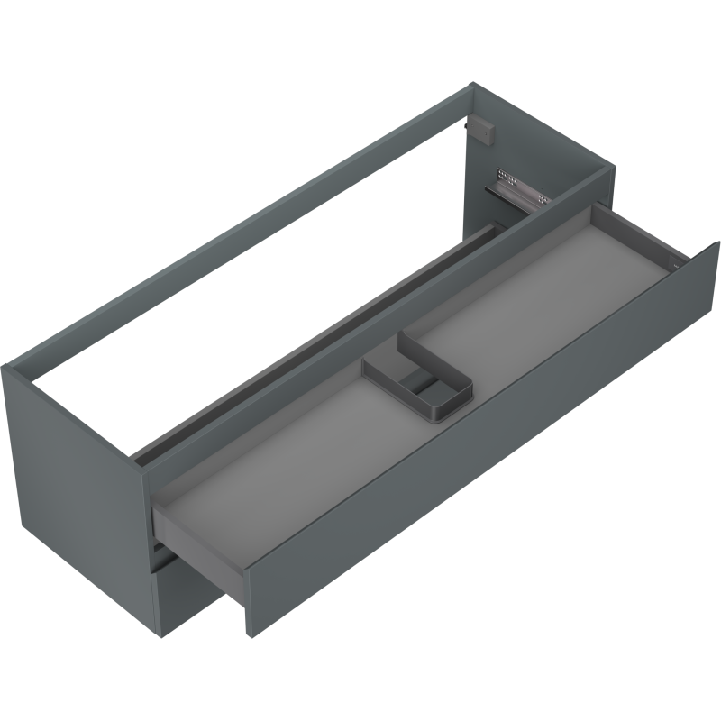 Mexen Orio dulap baie sub lavoar 140 cm, 2 sertare, grafit mat - 91A10-14047-2-BFF66