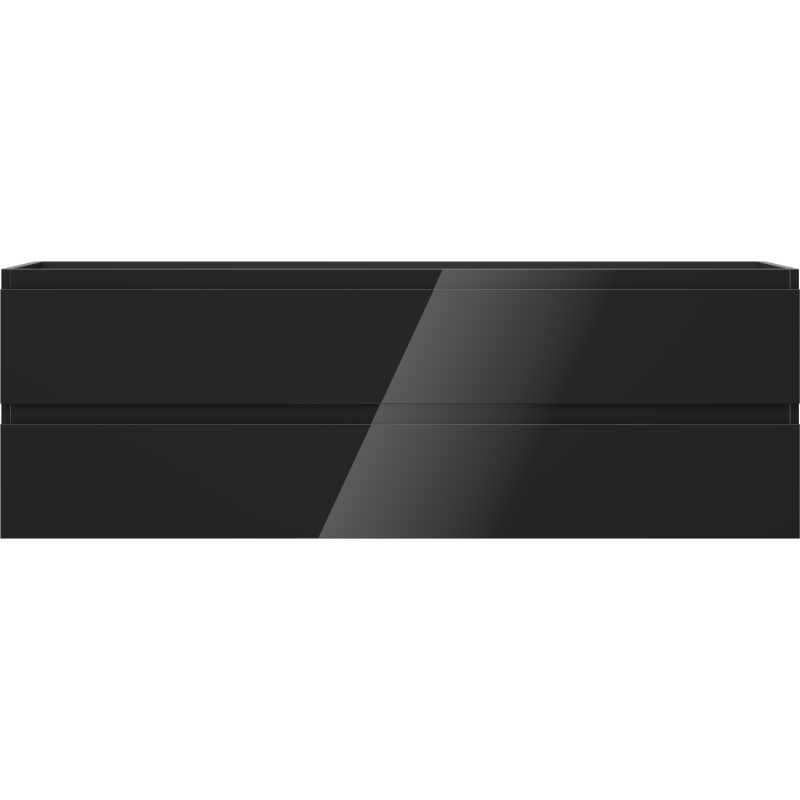 Mexen Orio dulap baie sub lavoar 140 cm, 2 sertare, negru lucios - 91A10-14047-2-BFF70