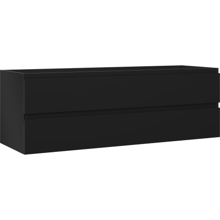 Dulap de baie pentru lavoar Mexen Orio 140 cm, 2 sertare, negru mat - 91A10-14047-2-BFF71