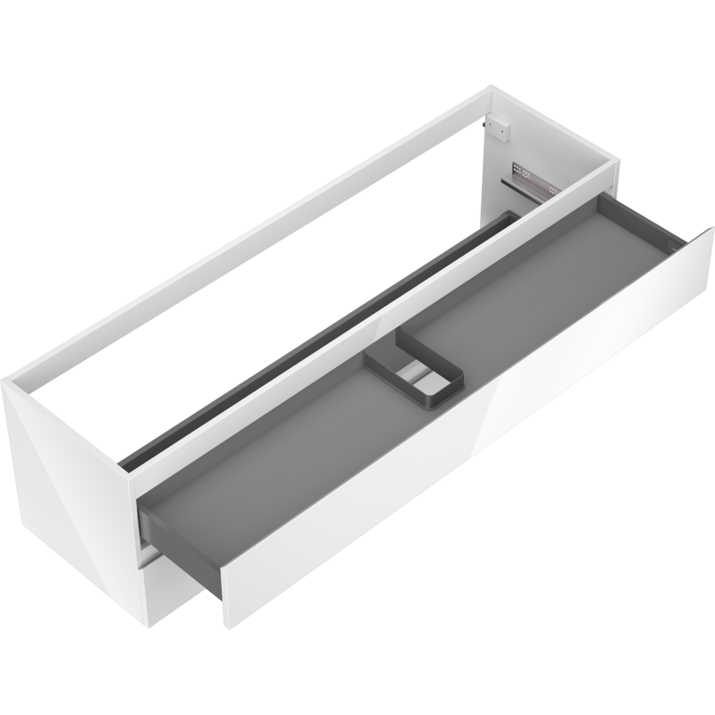 Mexen Orio dulap baie sub chiuvetă 160 cm, 2 sertare, alb lucios - 91A10-16047-2-BFF00