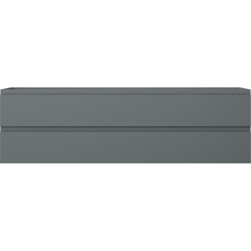 Mexen Orio fürdőszobai mosdószekrény 160 cm, 2 fiókos, grafit matt - 91A10-16047-2-BFF66