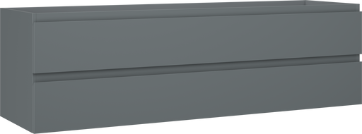 Mexen Orio fürdőszobai szekrény mosdó alá, 160 cm, 2 fiók, matt grafit - 91A10-16047-2-BFF66