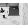 Mexen Stone+ cadă de duș din compozit dreptunghiular 130 x 70 cm, antracit - 44717013
