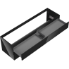 Mexen Orio dulap baie sub chiuvetă 160 cm, 2 sertare, negru lucios - 91A10-16047-2-BFF70