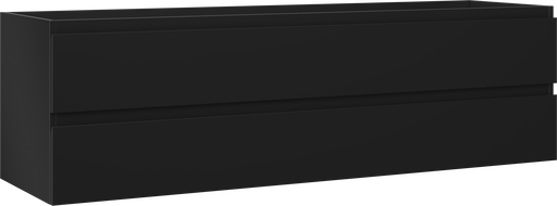 Mexen Orio fürdőszobai mosdószekrény 160 cm, 2 fiók, fekete matt - 91A10-16047-2-BFF71