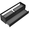 Mexen Orio dulap baie sub lavoar 160 cm, 2 sertare, negru mat - 91A10-16047-2-BFF71