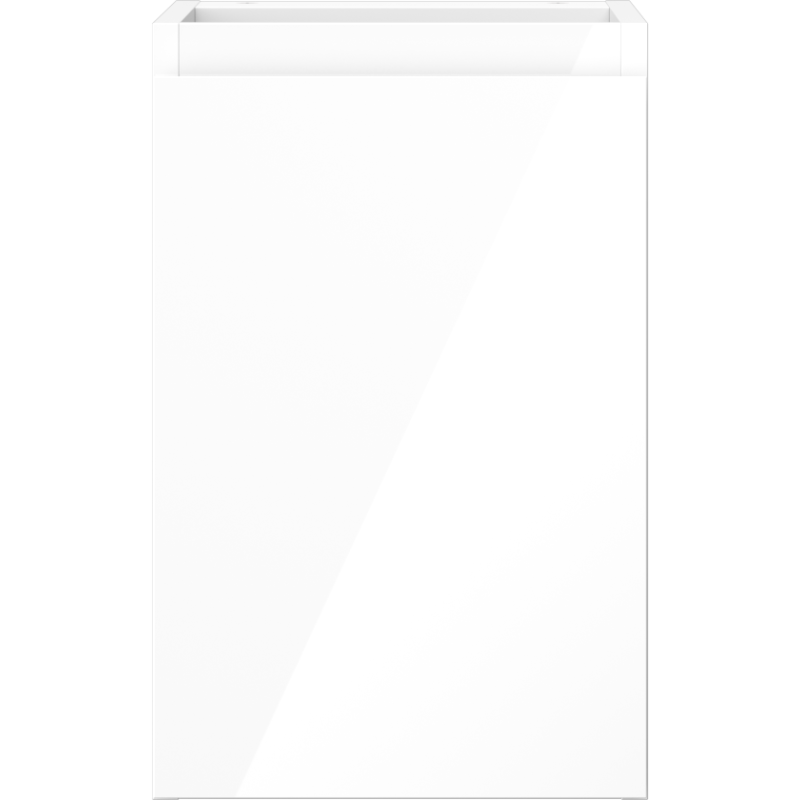 Mexen Orio fürdőszobai mosdószekrény 30 cm, 1 ajtó, fehér fényes - 91A11-03047-1-BF00