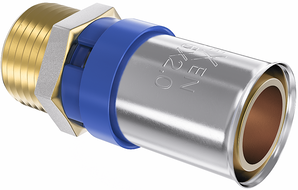 Mexen PEX-P szorítós csatlakozó, préselhető PEX redukció 16 x 3/4 GZ - W97123-1634M-00