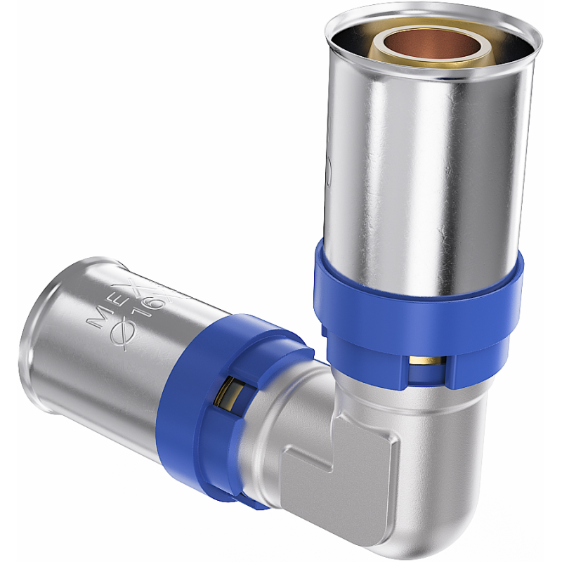 Mexen PEX-P szorító, préselhető könyök PEX 16 x 16 - W97124-1616-00