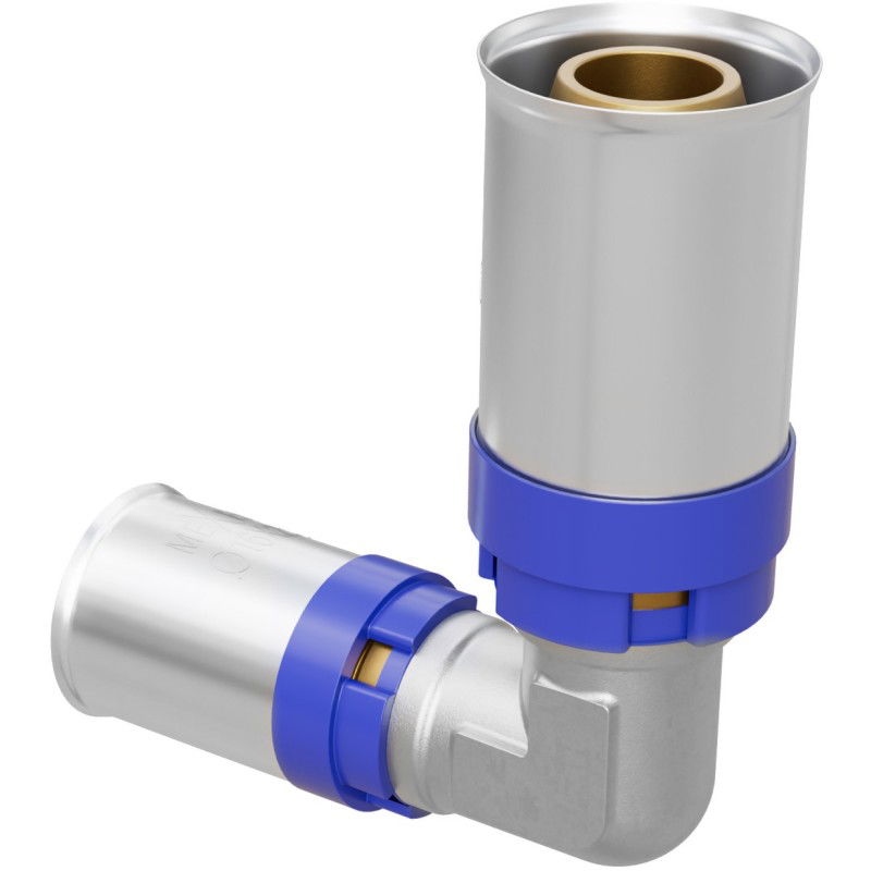 Mexen PEX-P redukáló könyökprés, préselhető PEX 32 x 25 - W97125-3225-00