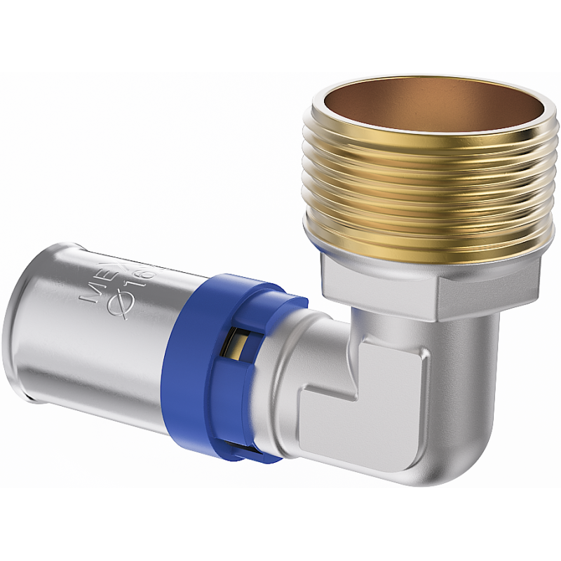 Mexen PEX-P préselhető könyökcsatlakozó, préselhető PEX 20 x 3/4 GZ - W97127-2034M-00