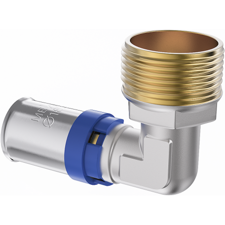 Mexen PEX-P préselhető könyökcsatlakozó, préselhető PEX 20 x 3/4 GZ - W97127-2034M-00
