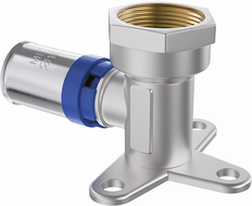 Mexen PEX-P fali csatlakozó fali könyök rögzítővel, préselt PEX 16 x 1/2 BB - W97128-1612F-00