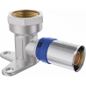 Mexen PEX-P falcolatos, falhoz rögzíthető szorító könyök, préselhető PEX 16 x 1/2 BB - W97128-1612F-00