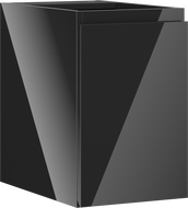 Mexen Orio dulap baie sub chiuvetă 30 cm, 1 ușă, negru lucios - 91A11-03047-1-BF70