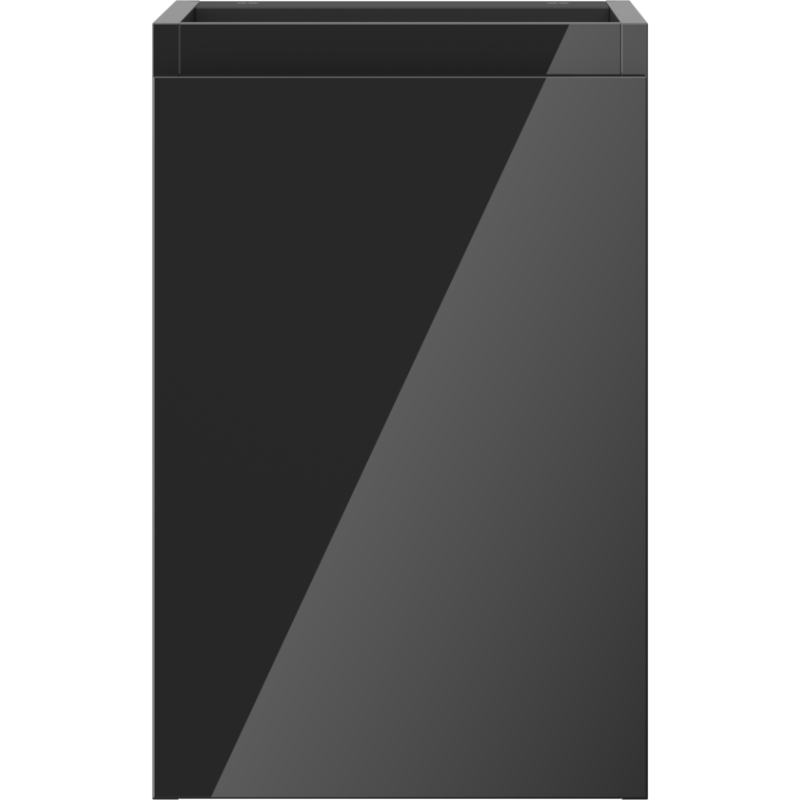 Mexen Orio fürdőszobai mosdószekrény 30 cm, 1 ajtó, fekete fényes - 91A11-03047-1-BF70