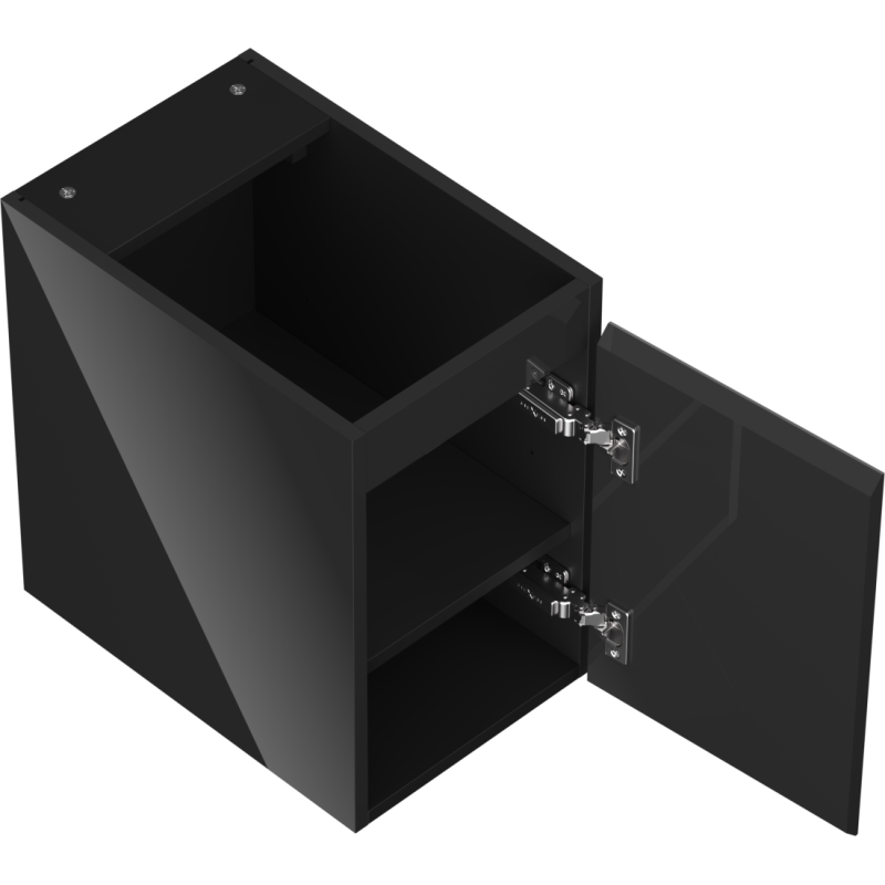 Mexen Orio dulap baie sub chiuvetă 30 cm, 1 ușă, negru lucios - 91A11-03047-1-BF70