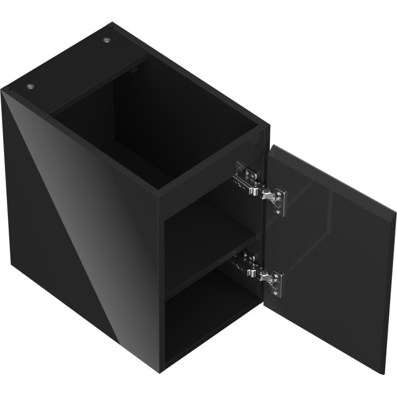 Mexen Orio dulap de baie pentru lavoar, 30 cm, 1 ușă, negru lucios - 91A11-03047-1-BF70