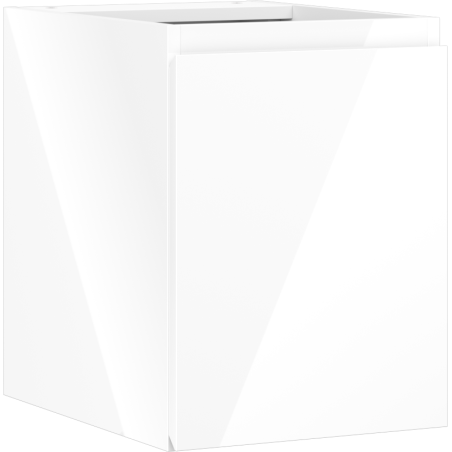 Mexen Orio fürdőszobai szekrény mosdó alatt 35 cm, 1 ajtó, fehér fényes - 91A11-03547-1-BF00