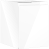 Mexen Orio fürdőszobai mosdószekrény 35 cm, 1 ajtó, fényes fehér - 91A11-03547-1-BF00