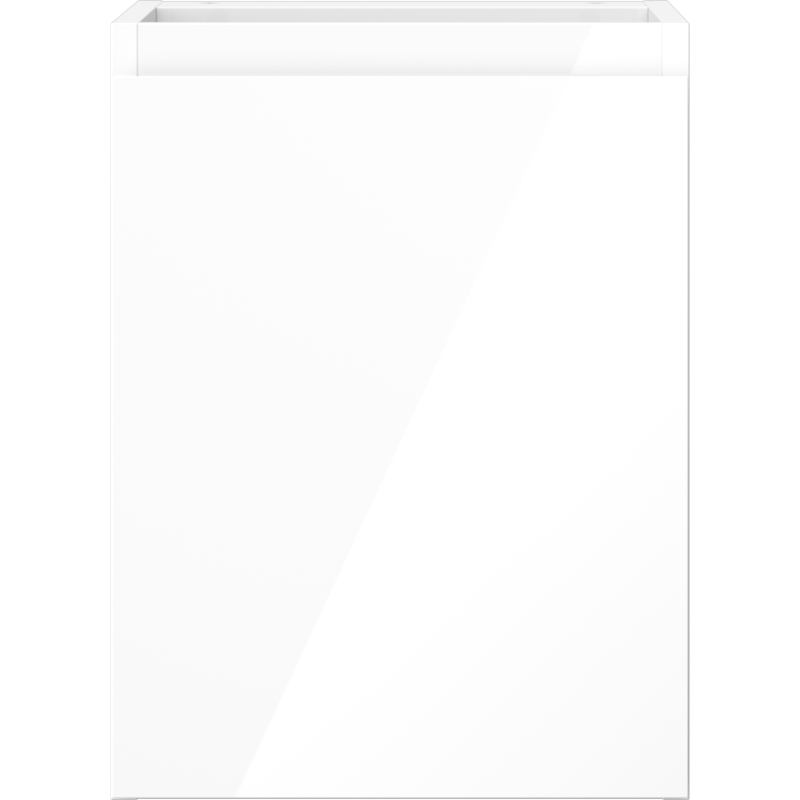 Mexen Orio fürdőszobai szekrény mosdó alatt 35 cm, 1 ajtó, fehér fényes - 91A11-03547-1-BF00