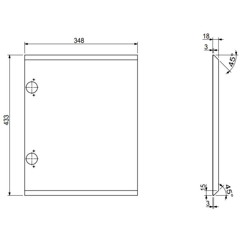 Mexen Orio dulap baie sub lavoar 35 cm, 1 ușă, grafit mat - 91A11-03547-1-BF66