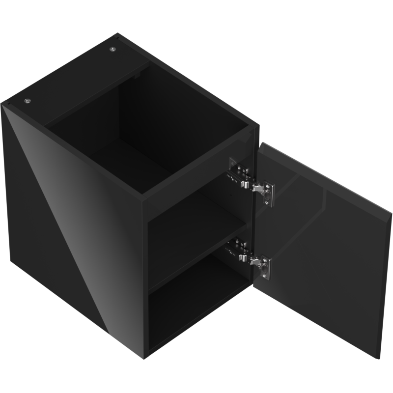 Mexen Orio dulap baie sub lavoar 35 cm, 1 ușă, negru lucios - 91A11-03547-1-BF70