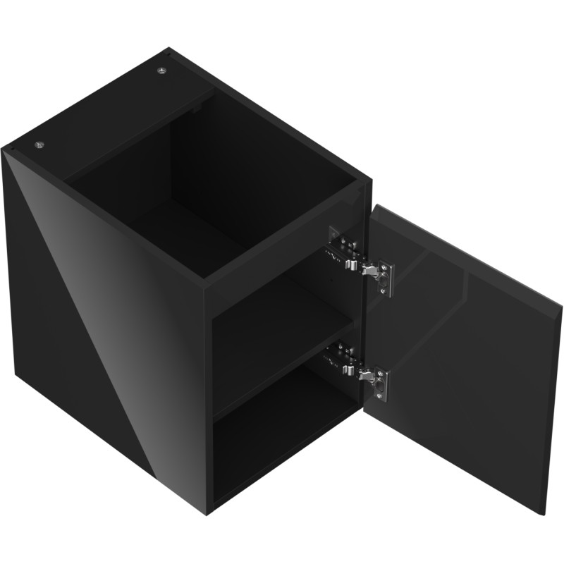 Mexen Orio dulap de baie suspendat sub lavoar, 35 cm, 1 ușă, negru lucios - 91A11-03547-1-BF70