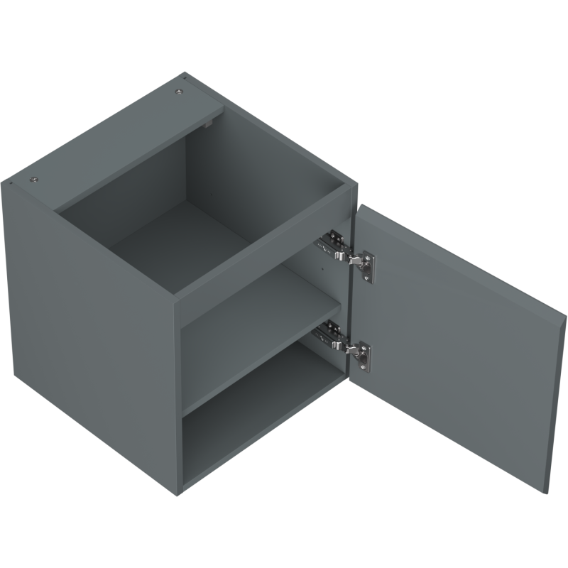 Mexen Orio fürdőszobai mosdószekrény 45 cm, 1 ajtó, grafit matt - 91A11-04547-1-BF66